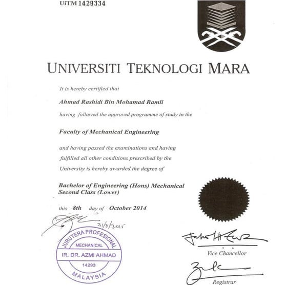 Degree Certificate Pdf