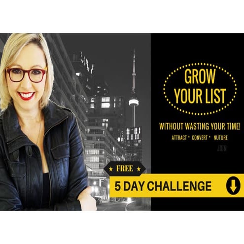 5 day challenge   grow your list day 1