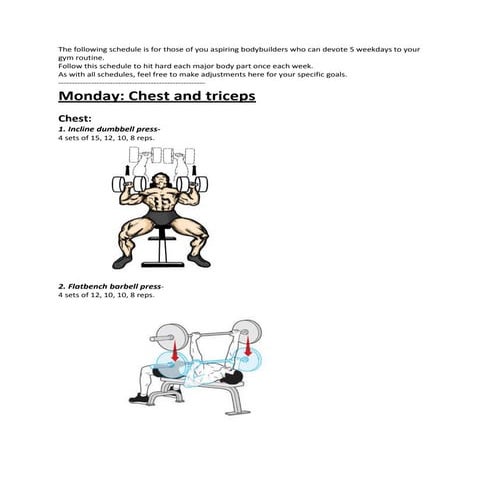 5 day workout routine