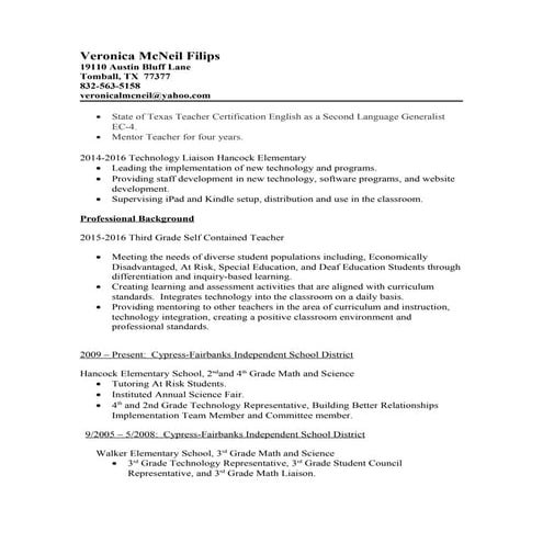 Veronica McNeil Filips