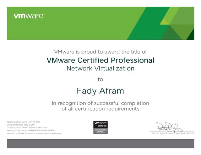 VCP-NV-eCertificate