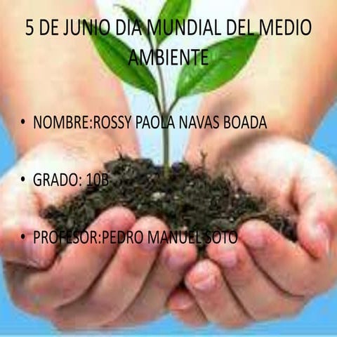 5 de junio dia mundial del medio ambiente | PPTX