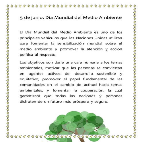5 de junio día del medio Ambiente | PDF
