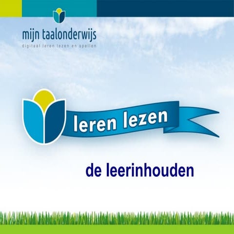 5 de leerinhouden van het leren lezen 130410