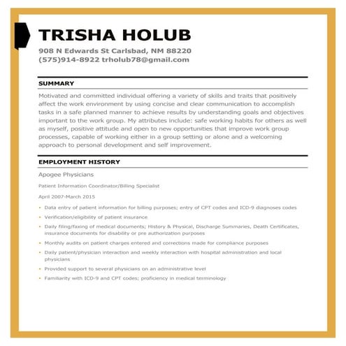 Trisha Holub-Resume