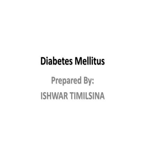 5 diabetes mellitus ishwar