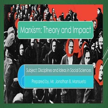 Disciplines and Ideas in Social Sciences -Lesson 5 - Marxism.pptx