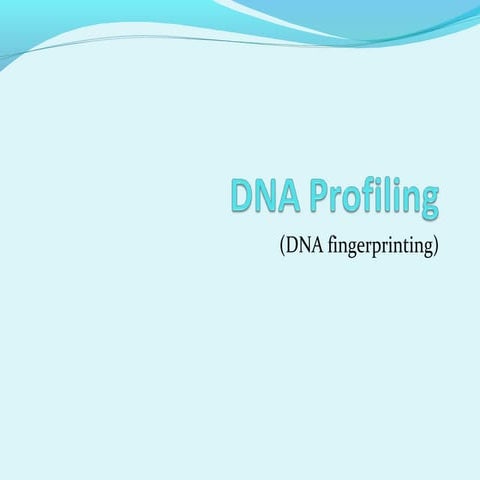 dna fingerprinting powerpoint
