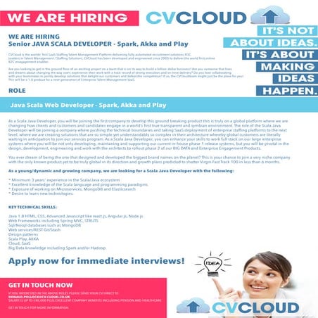 JAVA SCALA WEB DEVELOPER