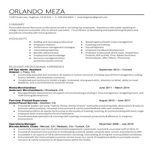 Vmk Resume 9-2016 | DOC
