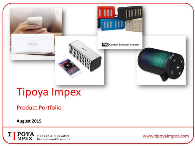 TipoyaImpex_Corporate_ProductPortfolio