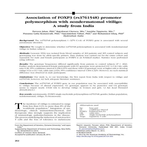 FOXP3_Vitiligo