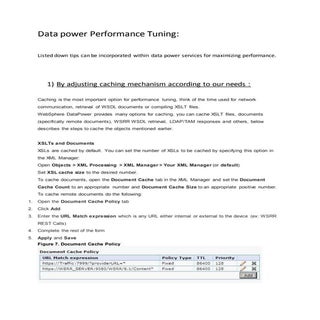 Data power Performance Tuning
