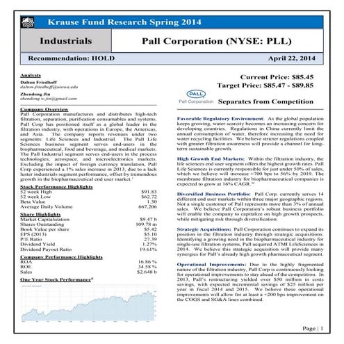 Equity Research Report