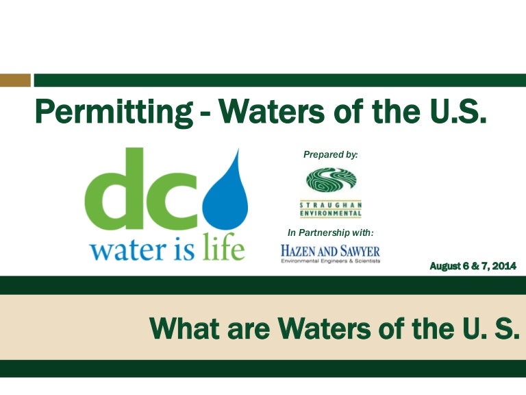 What are Waters of the United States?