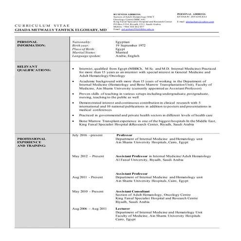 latest cv september 2016 | DOCX