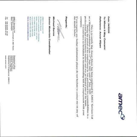 Reference Letter from Swift | PDF