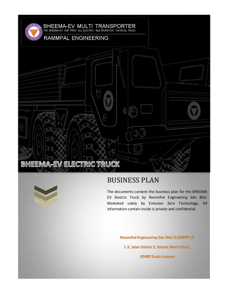 Business Plan - BHEEMA EV Truck