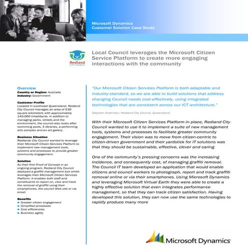 Microsoft Redlands Case Study