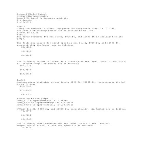 DA-40 MATLAB results | DOCX