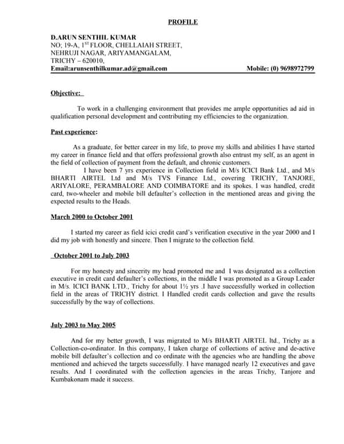 ARUN CV FINANCE