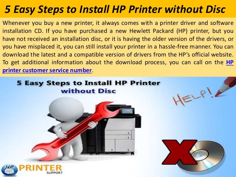 5 easy steps to install hp printer without disc