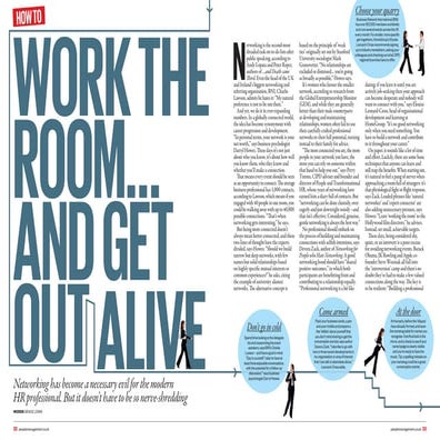 CIPD feature article on Strategic Business Networking