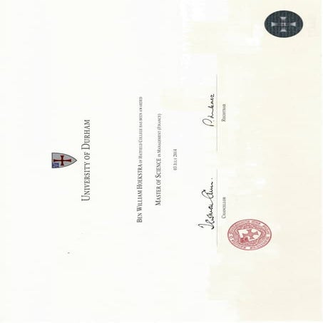 Durham Degree | PDF