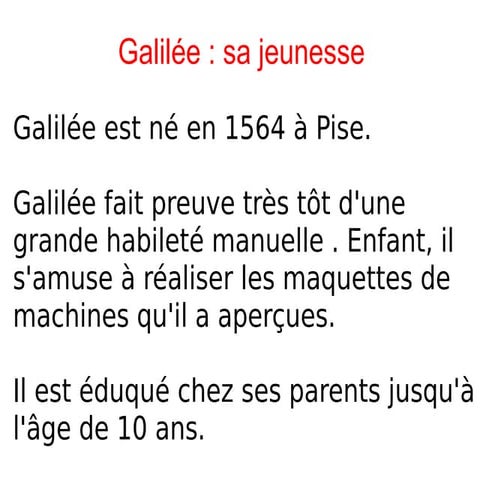 Galilée