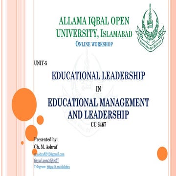 Educational Leadership