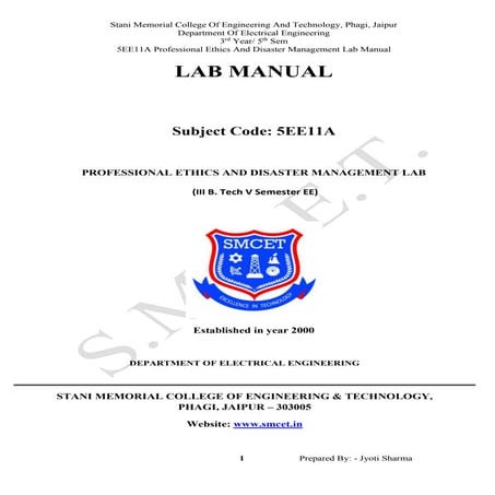 Professional Ethics And Disaster Management