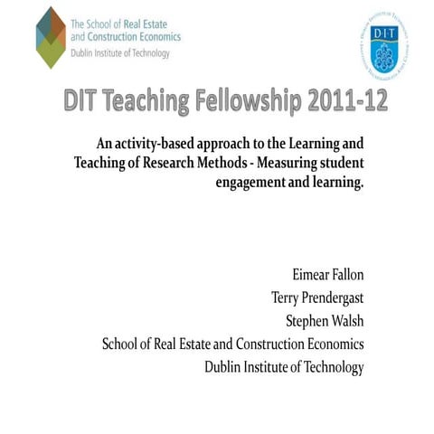 An activity-based approach to the learning and teaching of research methods -...