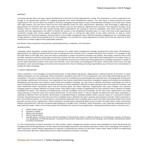 Articles on Talent Acquisition - Muzammil