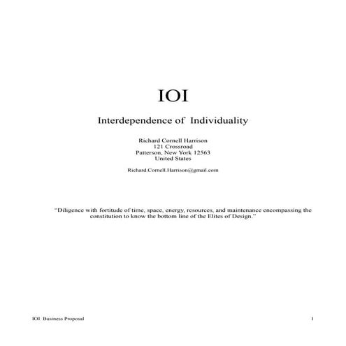 IOI Business Proposal