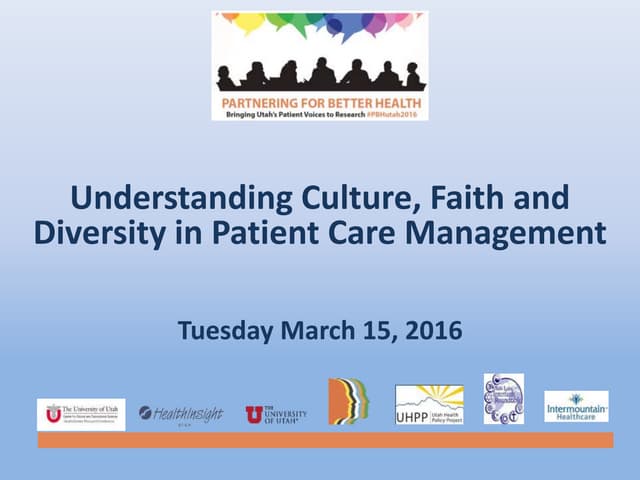 Understanding Culture, Faith and Diversity in Patient Care Management