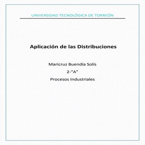 5 ejemplos de las distribuciones