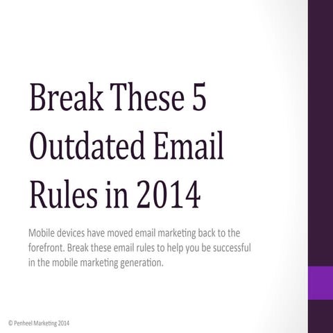 5 Email Rules to Break in 2014