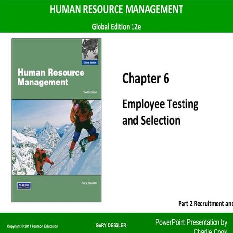 employee testing and selection-HRM