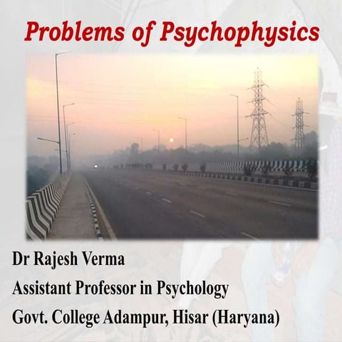 problems of psychophysics for psychology students