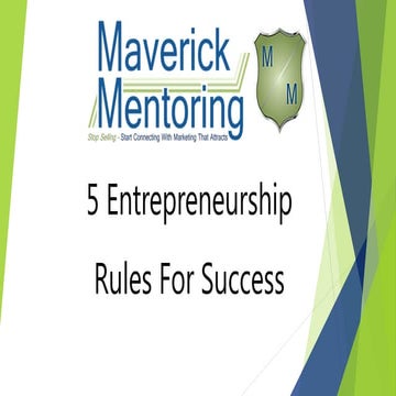 5 Entrepreneurship Rules for Success