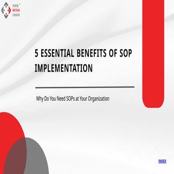 5 Essential Benefits of Implementing Standard Operating Procedures (SOPs)
