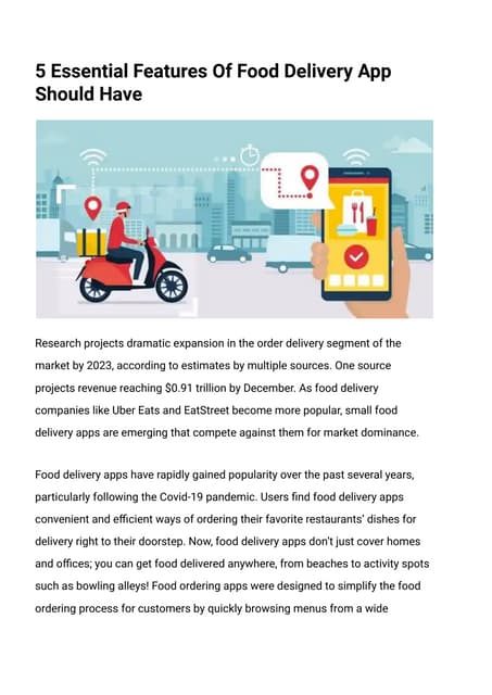 On Demand Food Delivery App Development company.pdf | Food Industry ...