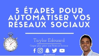 5 Etapes Pour Automatiser Vos Réseaux Sociaux