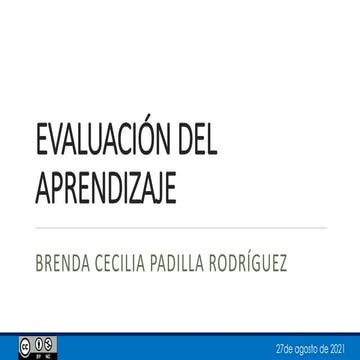 5 Evaluación del aprendizaje