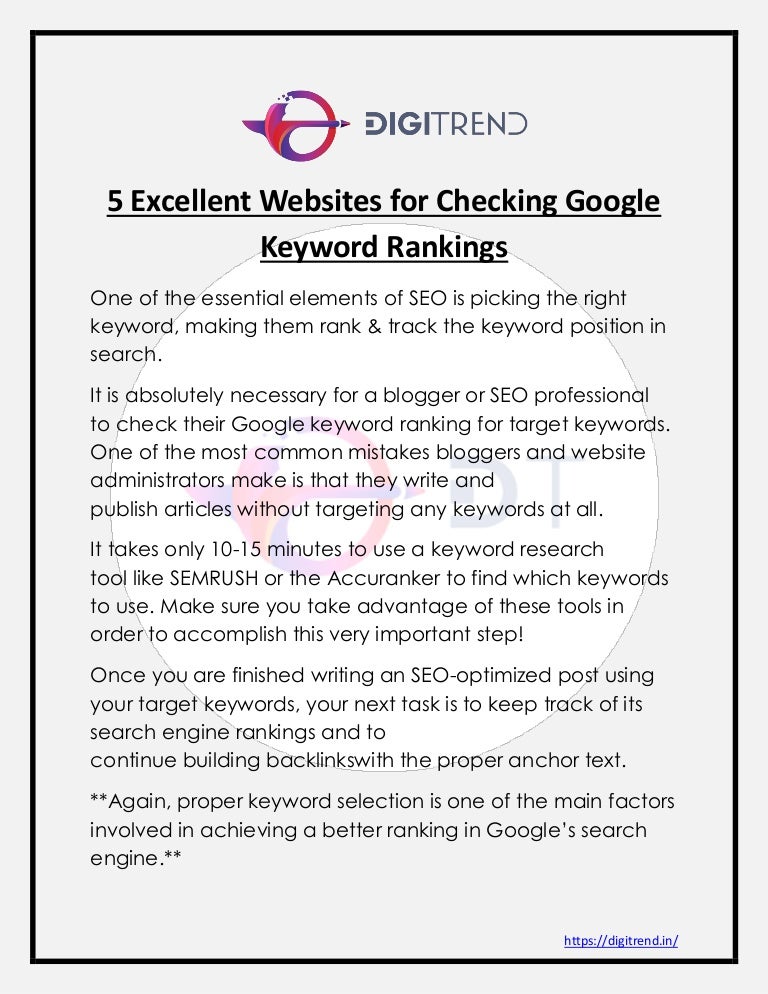 check search engine ranking