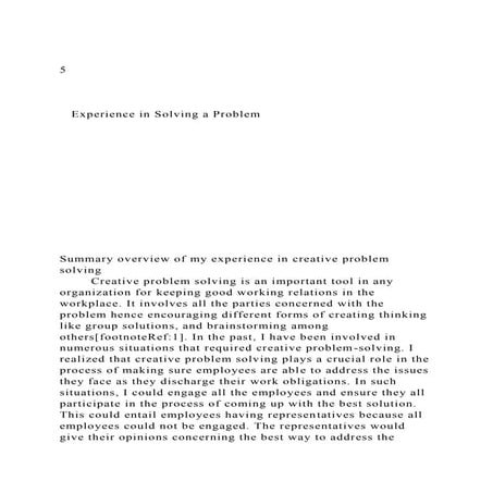 Creative problem solving ssv | PPTX