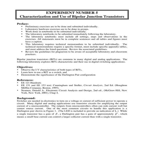 5 experiment -_characteristics_of_bipolar_junction_transistors