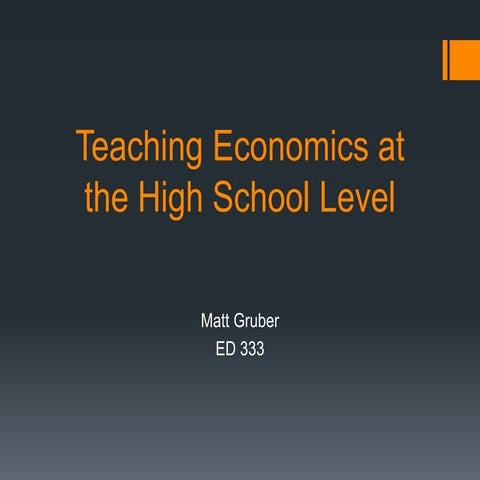 Teaching Economics