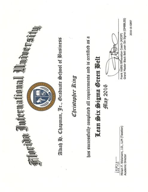 FIU LSS GB Cert.