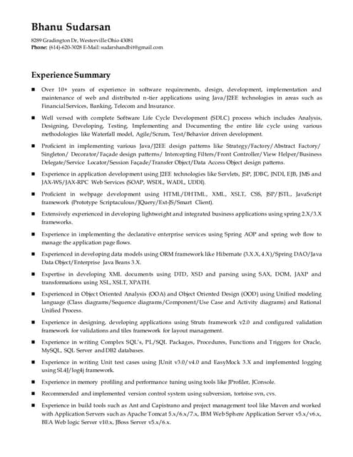 Bhanu Resume